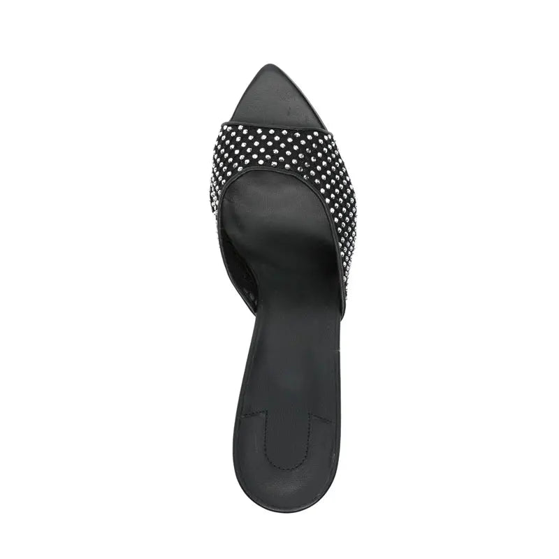 Shoes for Women New Pointed Open Toe Roman Sandals Metal Sexy Women's Shoes Outdoors Slippers 10.5 cm Sandalias Romanas Mujer