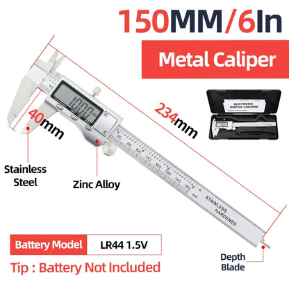 Digital Caliper Stainless Steel Thickness Gauge