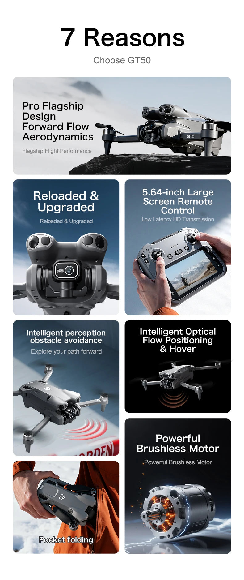GT50 GPS Camera Drone