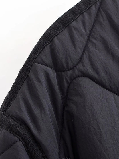 Solid Single-Breasted O-Neck Jacket for Women
