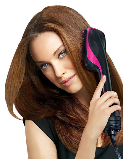 One Step Negative Ion Hair Dryer Brush and Curler
