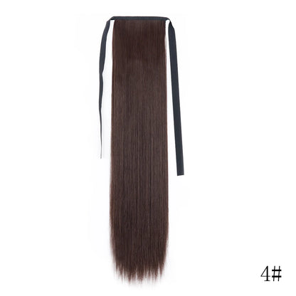 Long Straight Clip-in Ponytail Hair Extension Black