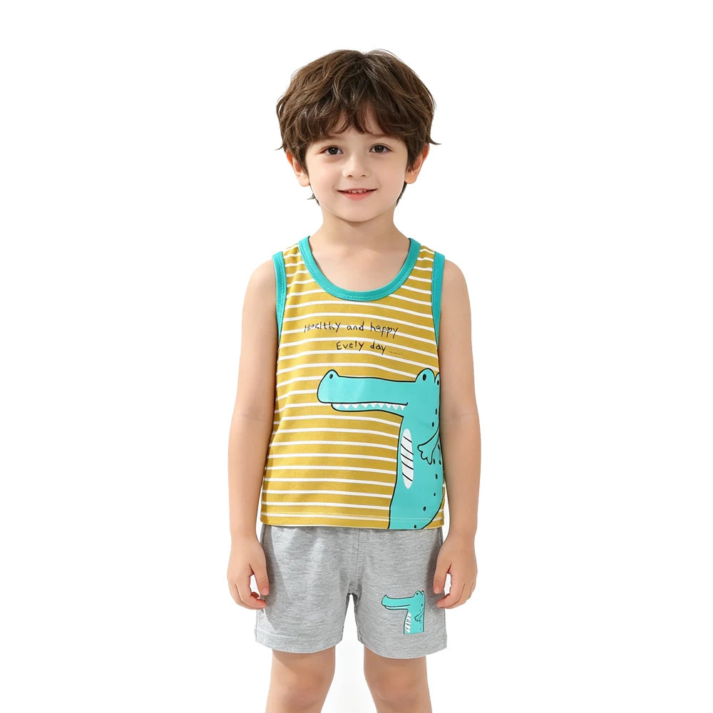Cotton Summer Kids Clothing Set T-Shirt and Shorts