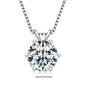 Moissanite Pendant Necklace 925 Sterling Silver Women