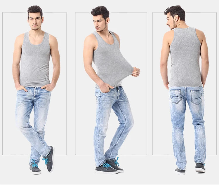 Men's Cotton Casual Sleeveless Vest for All Seasons