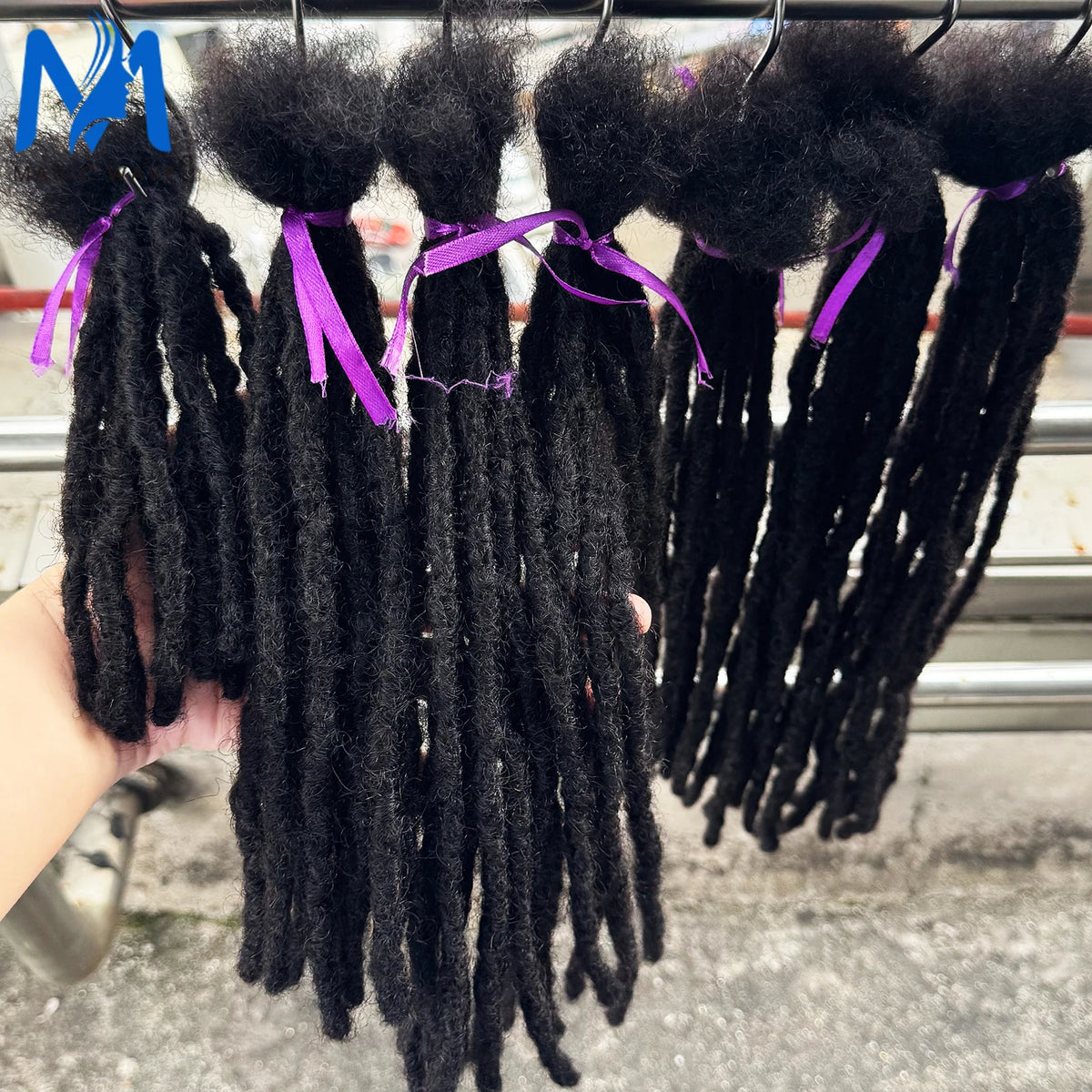 Handmade Human Hair Dreadlock Extensions 50 Strands 6-20 Inch