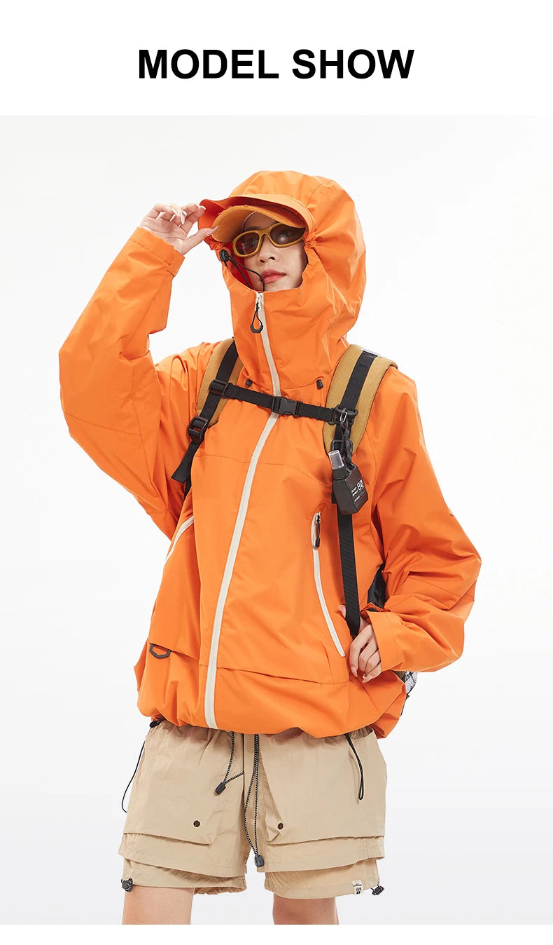 CHRLCK Waterproof Hiking Jacket Unisex Spring Autumn