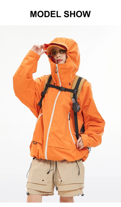 CHRLCK Waterproof Hiking Jacket Unisex Spring Autumn