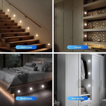 3pcs Motion Sensor Night Lights Warm White Cold White