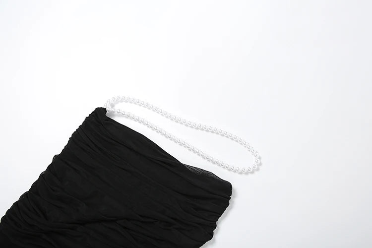 Sexy Bead Patchwork 2-Piece Set Women Halter Bra and Bottom