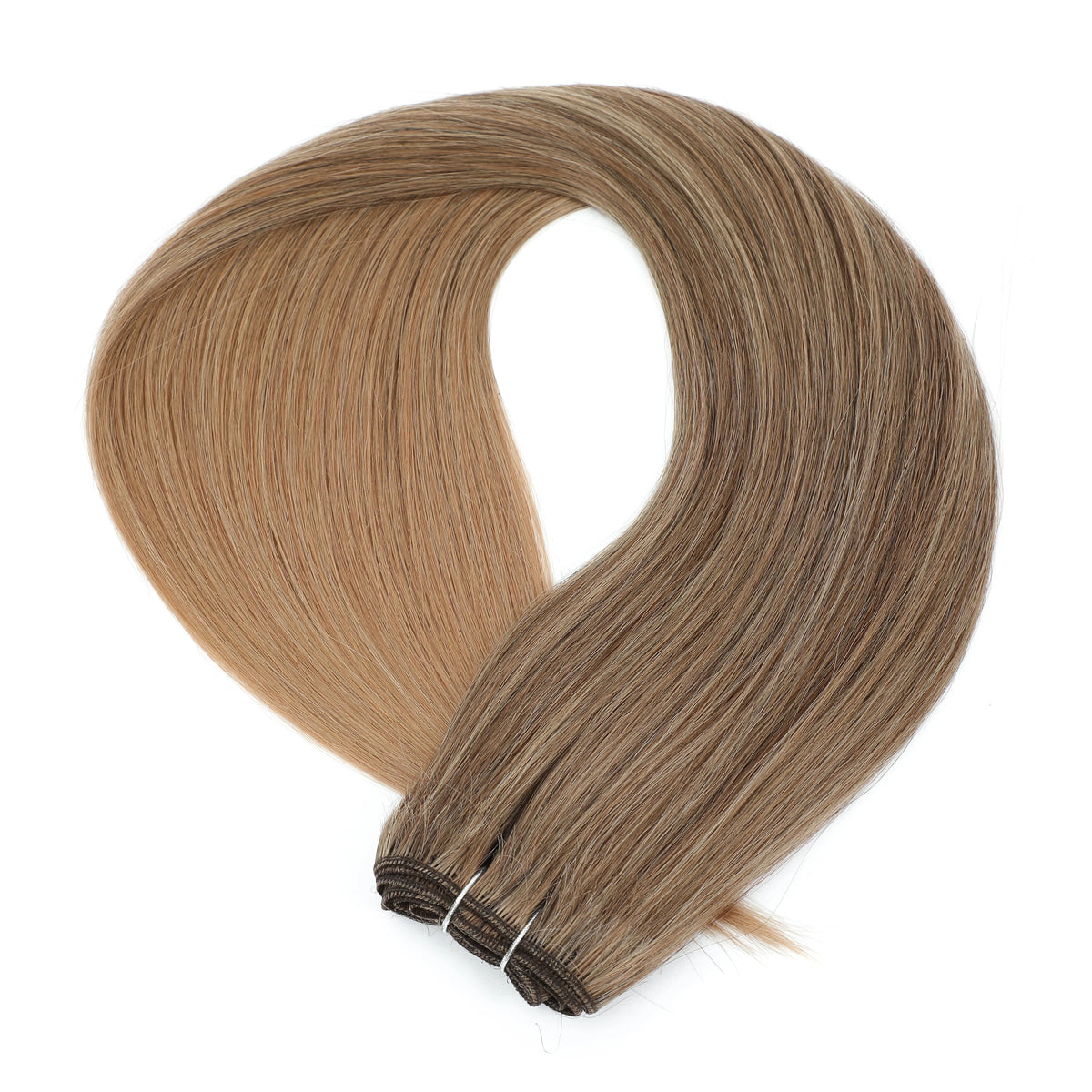 30 Inch Bone Straight Synthetic Hair Bundles Piano Blonde Ombre