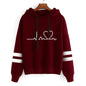 Womens Casual Stripe Hoodie and Sweatpants Set