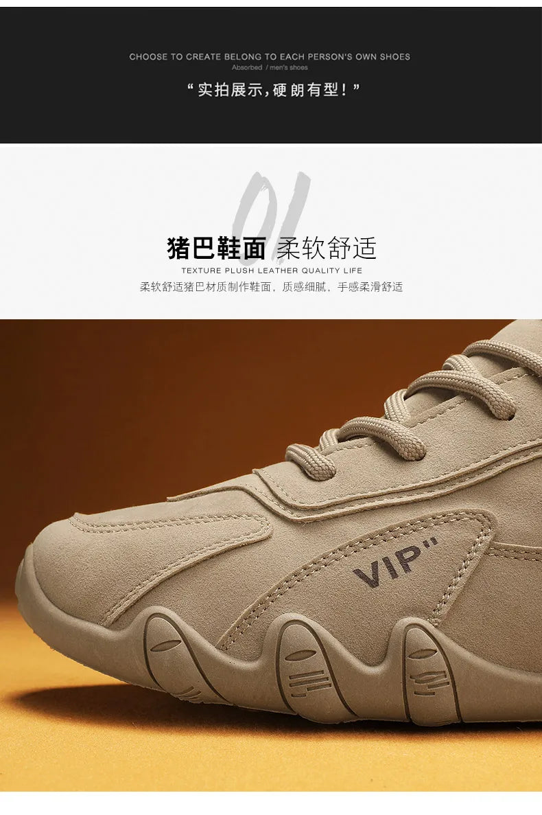 Men's Casual Hiking Shoes with Anti-Slip Comfort