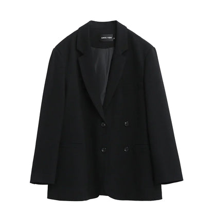 CHIC VEN Women's Solid Blazer Long Sleeve Office Wear