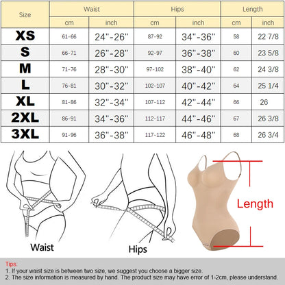 Low Back Bodysuit Shapewear for Women Black