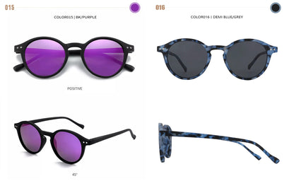 ZENOTTIC Retro Circular Polarized Sunglasses S Size