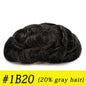 Thin Skin 0.03mm Natural Hair Toupee for Men