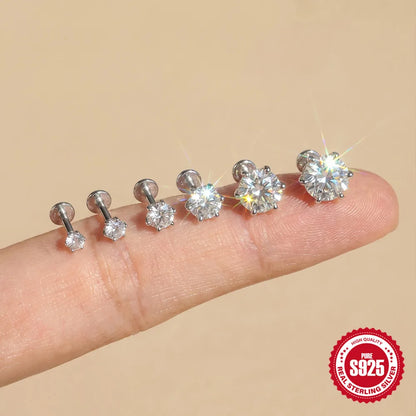 Canner Moissanite Stud Earrings 925 Sterling Silver