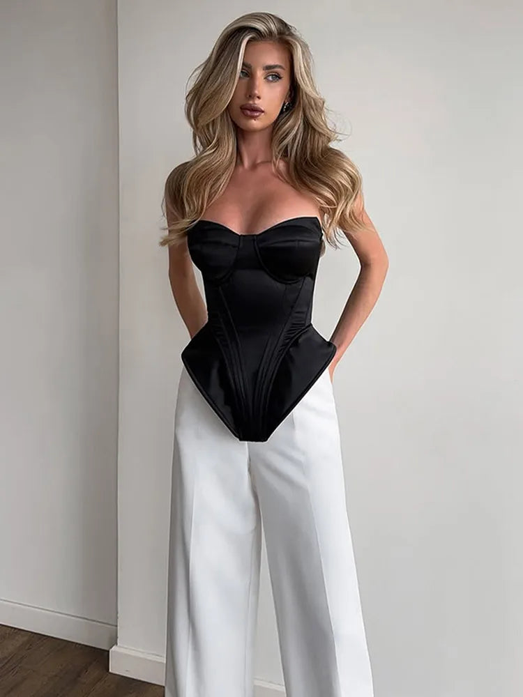 Kpop Black Hollow Out Mini Dress Women Elegant Turtleneck