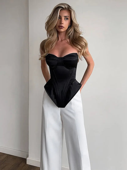 Kpop Black Hollow Out Mini Dress Women Elegant Turtleneck