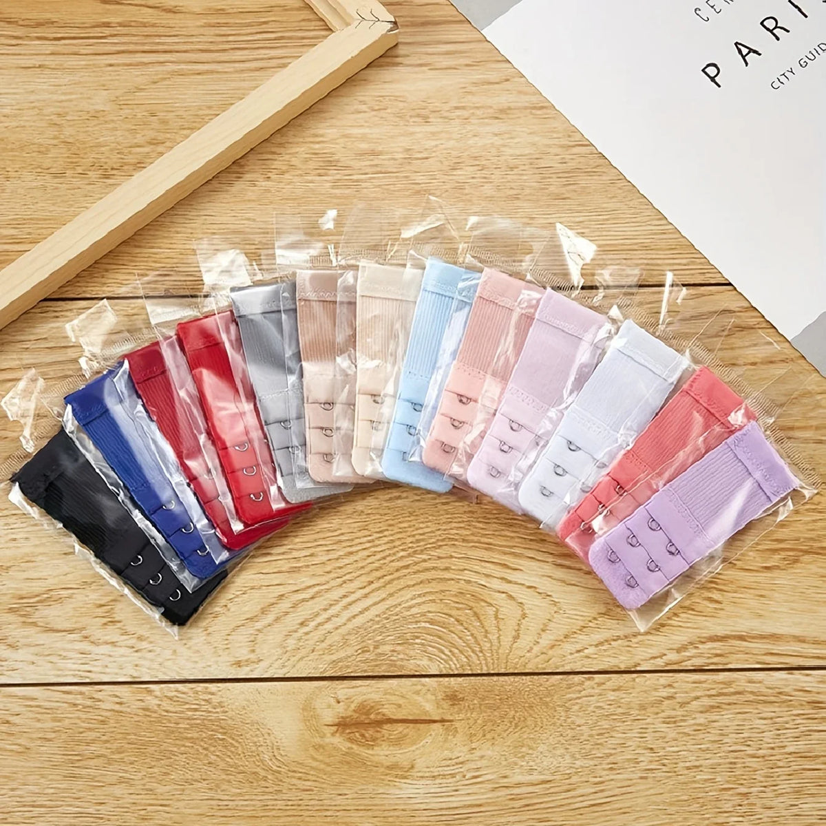 2 Hooks Elastic Bra Extenders for Women, Polyester