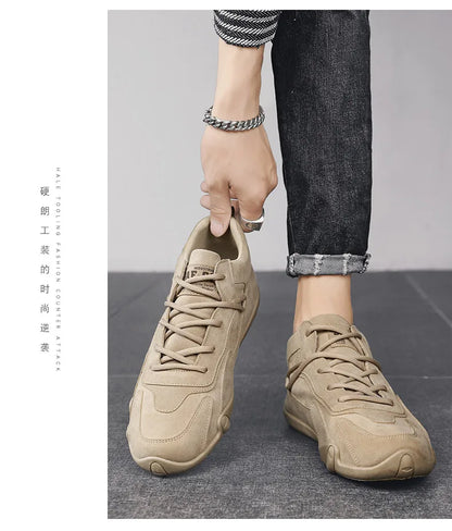 Men's Casual Hiking Shoes with Anti-Slip Comfort