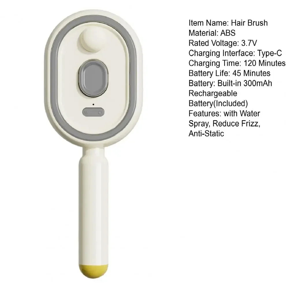 Electric Steam Hair Brush with USB-C Charging