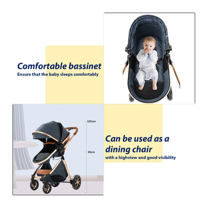 Lightweight 3 in 1 Baby Stroller Travel System