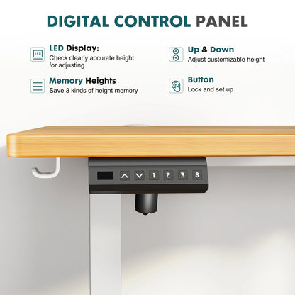 JHK Electric Adjustable Height Standing Desk for Office