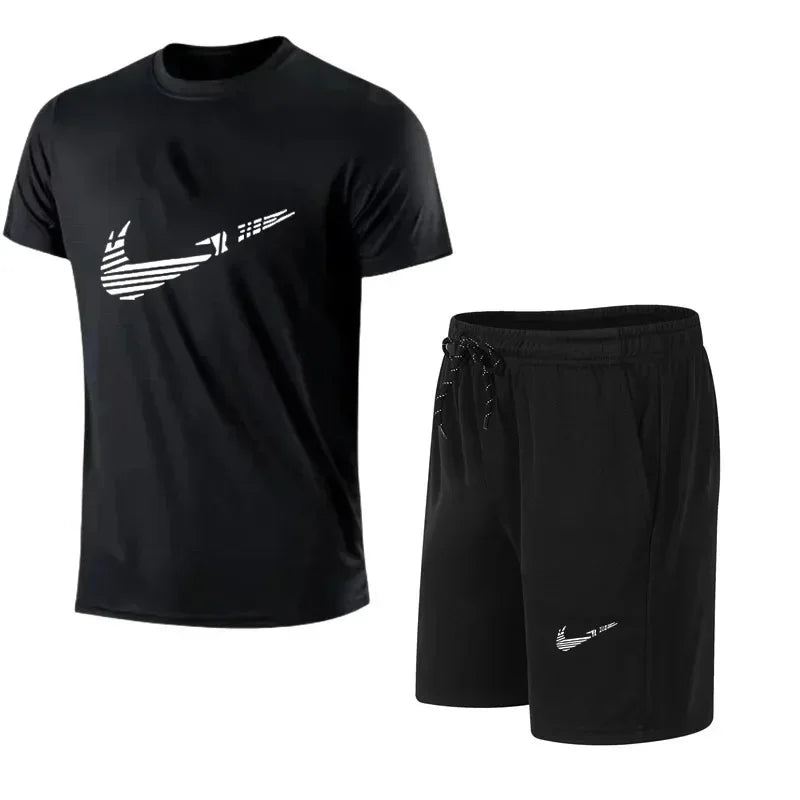Men's Summer Casual Polyester Tracksuit Set