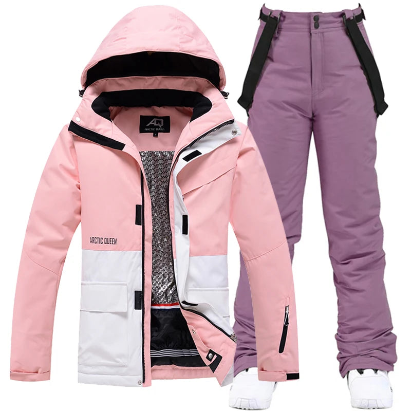 Unisex Winter Snow Ski Suit Jacket and Pants Set