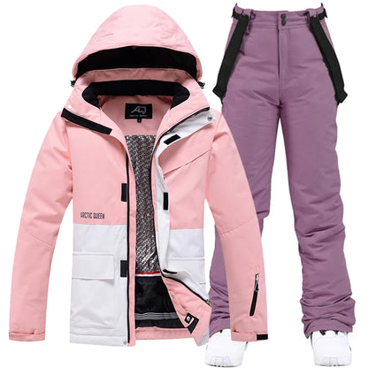 Unisex Winter Snow Ski Suit Jacket and Pants Set