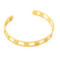 Classic Gold Plated Stainless Steel Cuff Bracelet