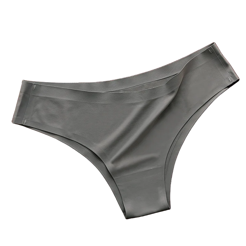 4PCS Seamless Brazilian Panties Cool Ice Silk Low Waist