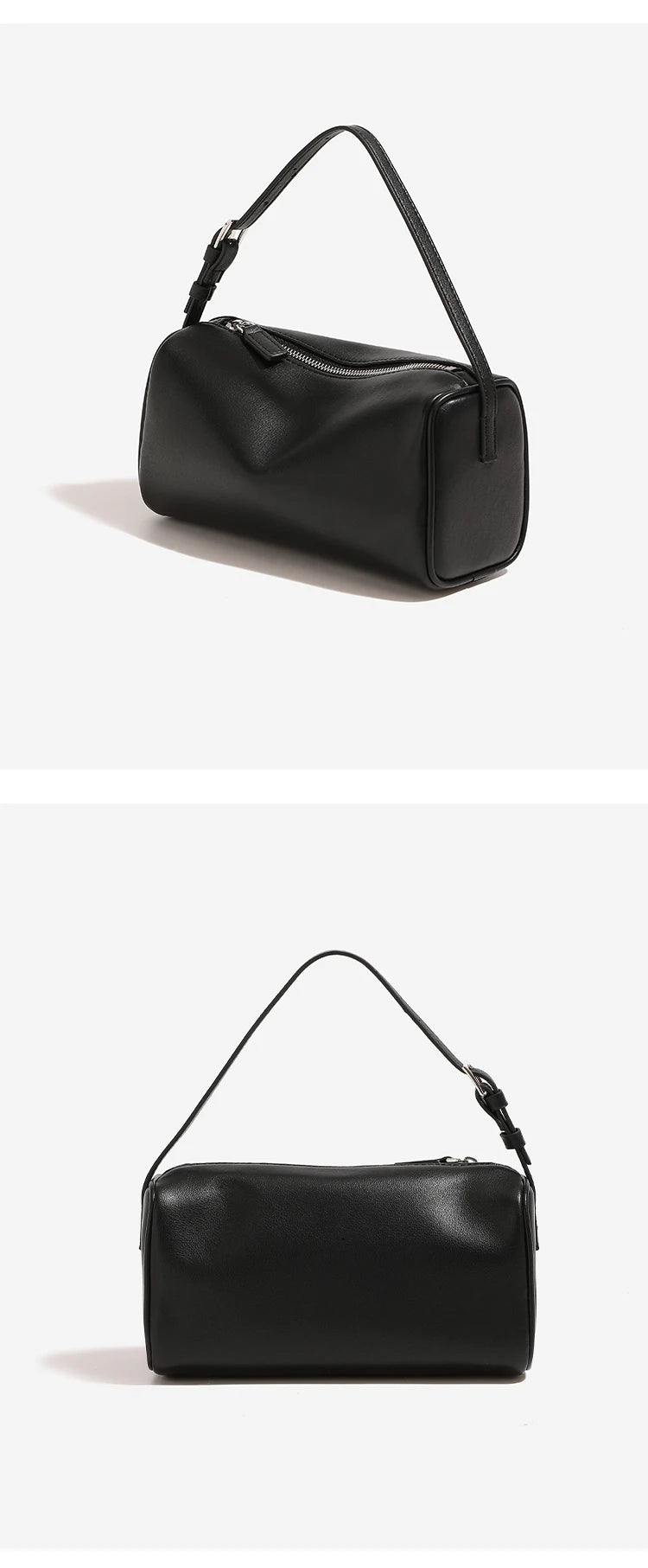 Soft Cowhide Mini Crossbody Bag with Split Leather