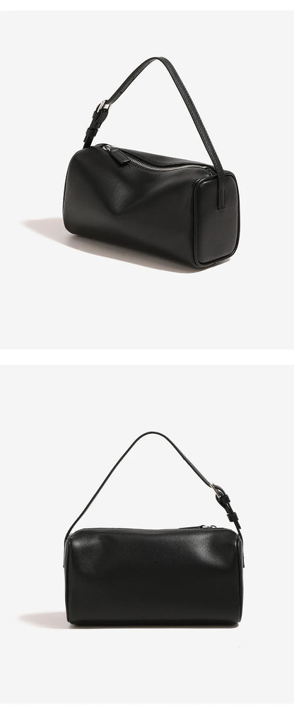 Soft Cowhide Mini Crossbody Bag with Split Leather