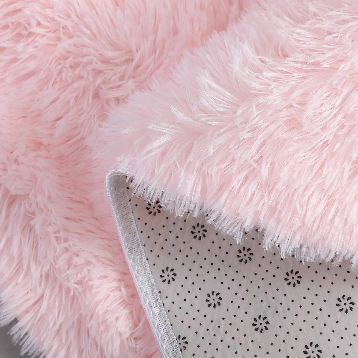 Round Plush Shag Carpet for Kids Room Decor