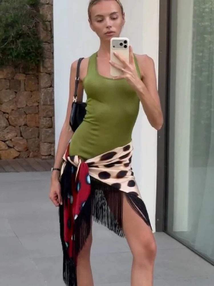 Animal Print V-Neck Ruched Maxi Dress for Women