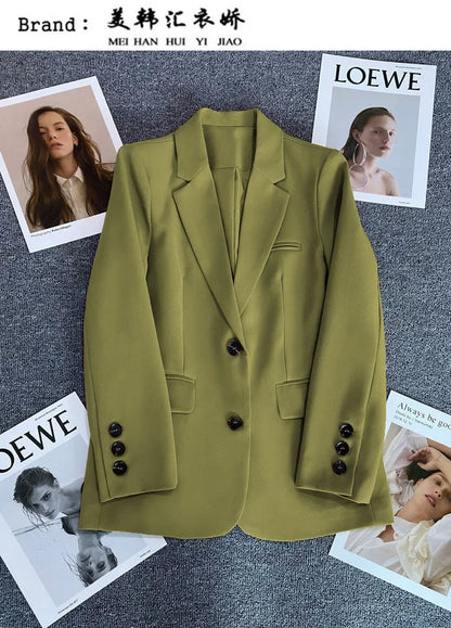 Elegant Long Sleeve Blazer Coat for Women