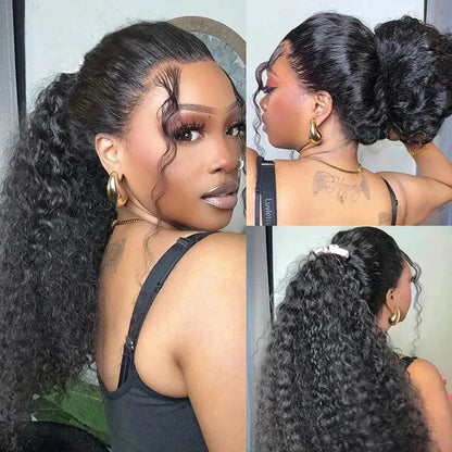 Invisi Strap 360 Lace Front Wig Human Hair Deep Curly