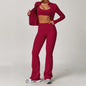 Yoga Suit Sports Set for Women Long Sleeve Athletic Wear