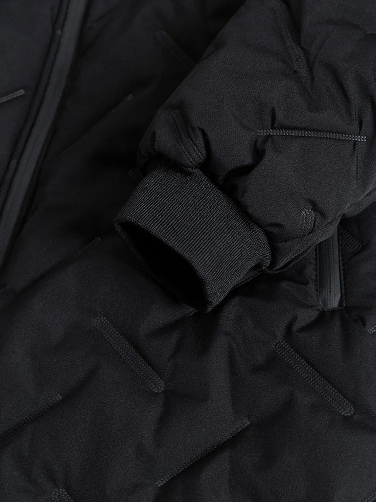 Mid-Length Quilted Padded Jacket for Men