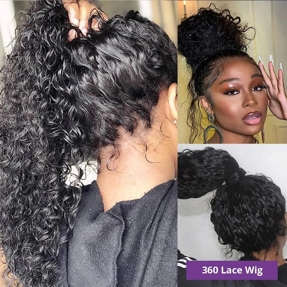 Invisi Strap 360 Lace Front Wig Human Hair Deep Curly
