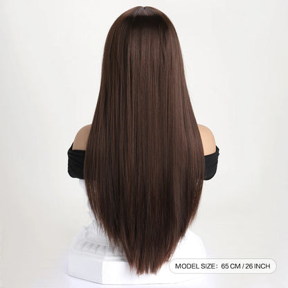 26 Inch Long Straight Synthetic Wig for Women