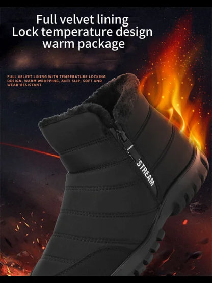 Men's Winter Zipper Snow Ankle Boots