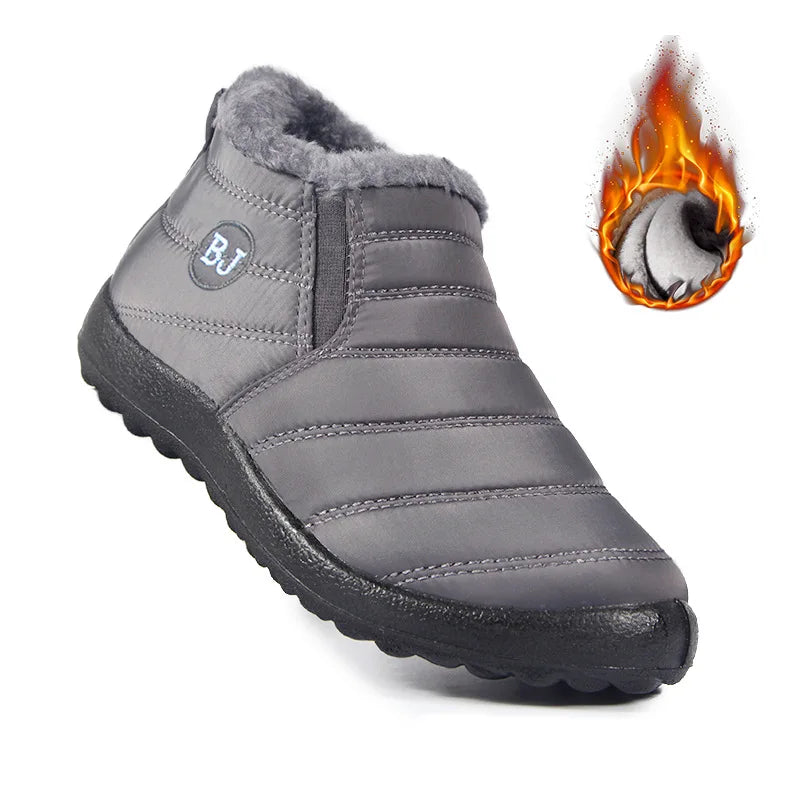 Waterproof Plush Ankle Snow Boots for Women
