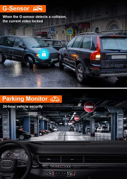 4 Lens 1080P Car DVR Video Recorder with Rear View Camera