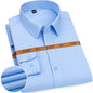 Men's Slim Fit Solid Color White Dress Shirt