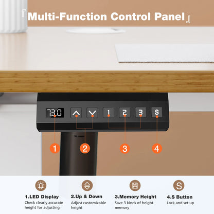 JHK Electric Height Adjustable Standing Desk 40x24 Inch