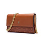 CH Women PU Leather Crossbody Bag with Metal Chain